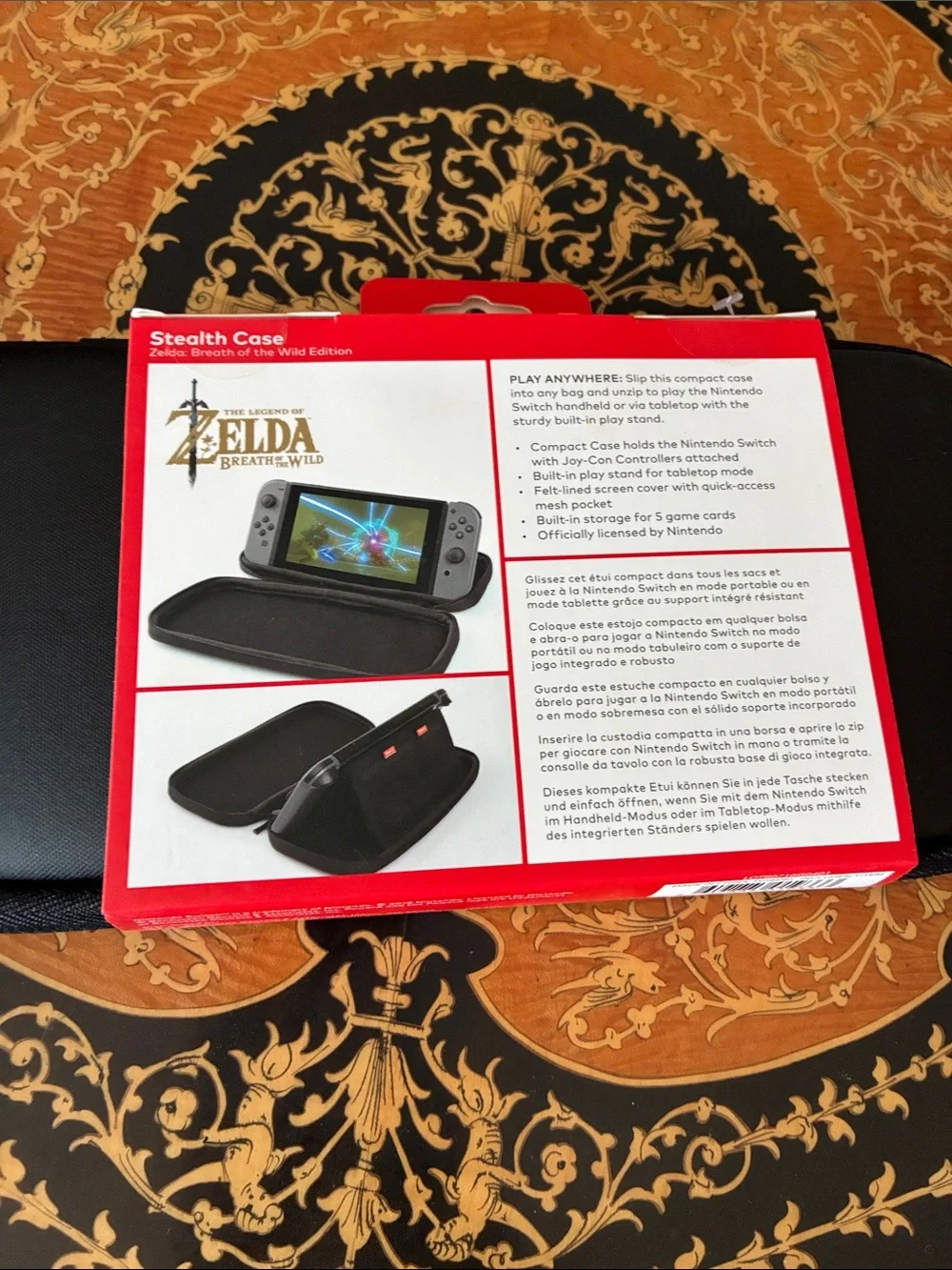 Nintendo Switch Zelda Breath of the Wild Carrying Stealth Case NWT